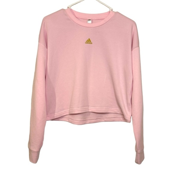 Adidas Tops - Adidas U4U Aeroready Collection Crop Sweatshirt Pink Womens XS